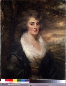 Portræt af Miss Elinor Bethune. Maleri af Sir Henry Raeburn (1756-1823), 1790