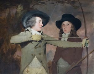 Bueskytterne, ca. 1789-90 (olie på lærred) af Henry Raeburn