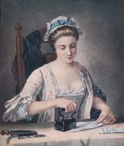 A Laundry Maid Ironing, c1765, 1905