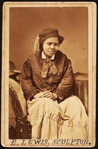 Carte de visite af Edmonia Lewis, ca. 1870 af Henry Rocher