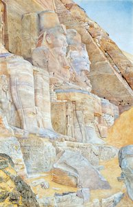 Abu Simbels store tempel - Newmann, Henri Roderick (1833-1918) - 1905 - Olie på lærred - Musee d