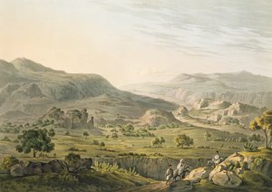 Atbarapasset i Abessinien, indgraveret af Daniel Havell (1785-1826) 1809 (akvatinte)