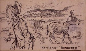 Hopelessly Bunkered, illustration fra 