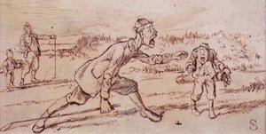 Råber efter Caddie, illustration fra "Graphic"-magasinet, udgivet ca. 1870 (litografi)