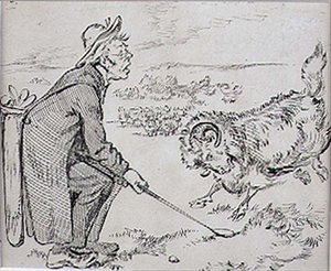 The Surprised Golfer, illustration fra 