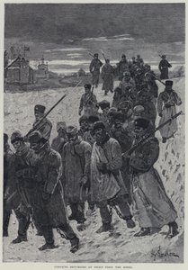Kara, straffefanger, der vender tilbage om natten fra minerne (litho) af Henry Sandham