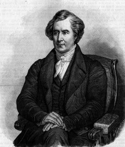 Portræt af Francois Arago (1786-1853), fransk astronom, fysiker og politiker. (Fra Henri Scheffers maleri). Gravering i "" Nature: gennemgang af videnskaberne og deres anvendelser til kunst og industri "" af 6. marts 1886.