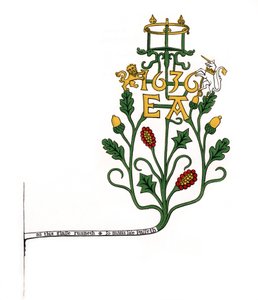 Beslag til at understøtte et timeglas, 1636, 1843. af Henry Shaw