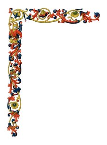 Dekorativ kant, c1400-tallet, 1843.