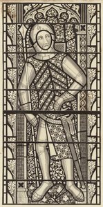 Gilbert de Clare, jarl af Clare, fra Tewkesbury Abbey Church, omkring 1340 af Henry Shaw