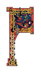 Forbogstav F, 1100-tallet, 1843. af Henry Shaw
