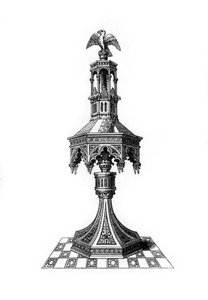 Talerstol, c1400-tallet, 1843. af Henry Shaw