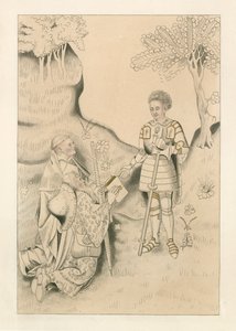 Lydgate præsenterer sin bog for jarlen af Salisbury af Henry Shaw