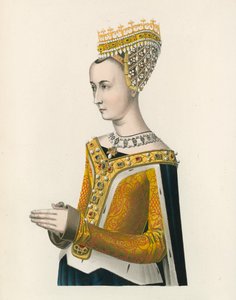 Margaret, dronning af James III af Skotland, ca 1483, halvlængde portræt