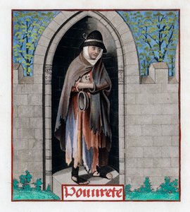 Fattigdom, c1480, 1843. af Henry Shaw