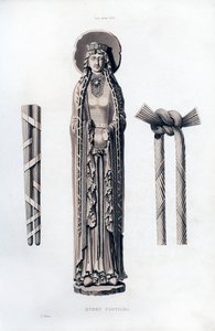 Dronning Clotilda, c1100, 1843. af Henry Shaw