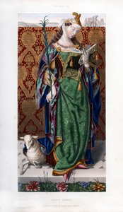 Sankt Agnes, c1520, 1843. af Henry Shaw