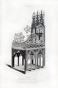 Trone af massivt sølv, 1397, 1843. af Henry Shaw