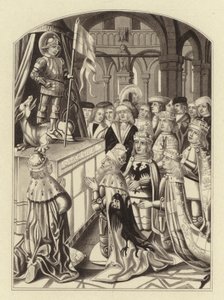 Europas suveræner tilbeder Saint George af Henry Shaw