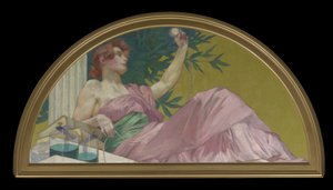 Muse of Electricity, 1893 af Henry Siddons Mowbray