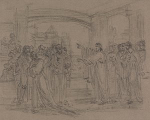 Kristus i templet af Henry Singleton