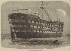 Dreadnought Hospital-Ship, i Greenwich af Henry Spernon Tozer
