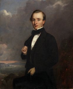 Portræt af en ung mand (olie på lærred) af Henry Spurrier Parkman