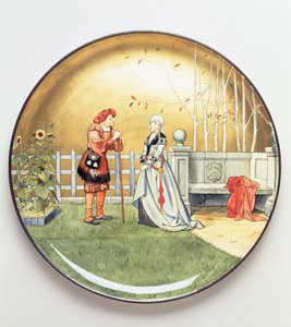 The Sixth Age of Man, en illustration af Shakespeares The Seven Ages of Man, opladerplade af Minton