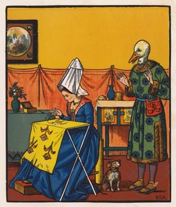 Goosey Gander (farvelitografi) af Henry Stacy (after) Marks