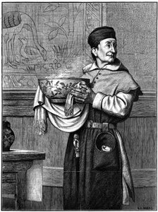 Indbringelse af wassailskålen, 1874.
