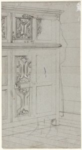 Skitse af et kabinet af Henry Stacy Marks