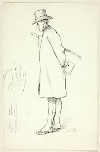 Studie til figur i biskoppelig visitation af Henry Stacy Marks
