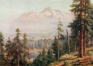 Mount Shasta (farve litho)
