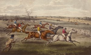 A Steeple-Chase (farve litho)