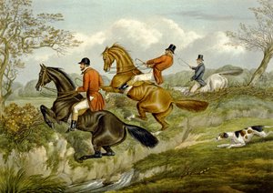 Scrambling Over a Hedge, tallerken fra 
