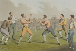 A Prize Fight, aquatinted af I. Clark, pub. af Thomas McLean, 1820 (akvatint) af Henry Thomas Alken