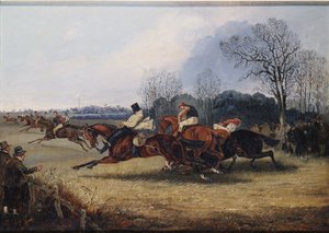 En hændelse i Wakefield Steeplechase af Henry Thomas Alken