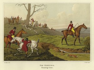 Rævejagt (chromolitho)