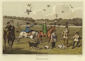 Hawking (chromolitho) af Henry Thomas Alken