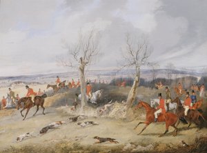 Jagtscene, i fuld gråd