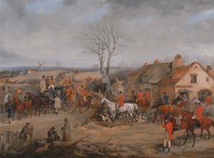Jagtscenen: Mødet af Henry Thomas Alken