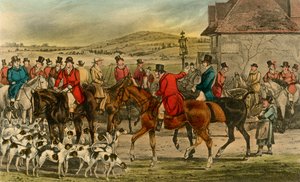 Mr. Jorrocks introducerer Yorkshireman til Surrey, 1838 af Henry Thomas Alken