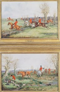 Par jagtscener, 1800-tallet af Henry Thomas Alken
