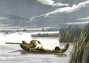 Sledging: Working up to a Wake, aquatinted af I. Clark, pub. af Thomas McLean af Henry Thomas Alken
