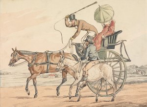„Sportslige opdagelser eller kuskens elendigheder:“ ... Du opdager, at du har fået en rolig hest af Henry Thomas Alken