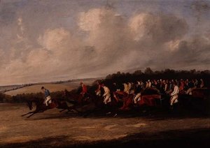 Derbyet starter af Henry Thomas Alken