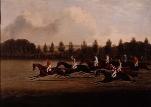 Start af Doncaster St. Leger af Henry Thomas Alken