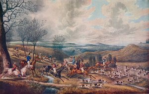 Jagten på råbukken, 1834 af Henry Thomas Alken