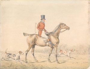 „Jagthesten til hundeflokken“ af Henry Thomas Alken