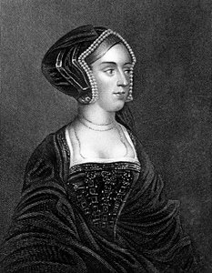 Anne Boleyn, anden hustru til Henry VIII, 1800-tallet.